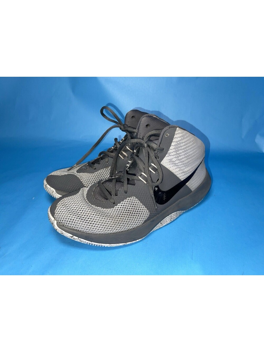 Size 10 Mens Nike Air -  Precision Sneakers Shoes Wolf Grey/Black 898455-004